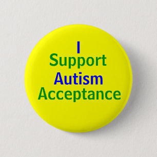 Ich stütze Autismus-Annahme Button