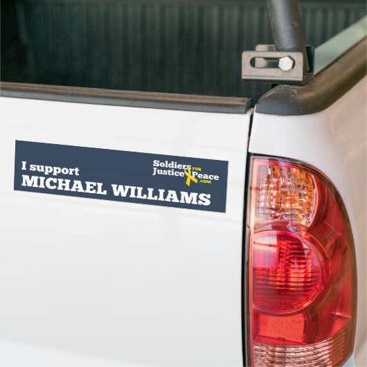 Ich stütze Autoaufkleber Michaels Williams (Auf Lkw)