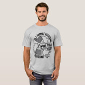 "Ich stütze das Recyceln. Ich trug dieses gestern T-Shirt (Vorne ganz)