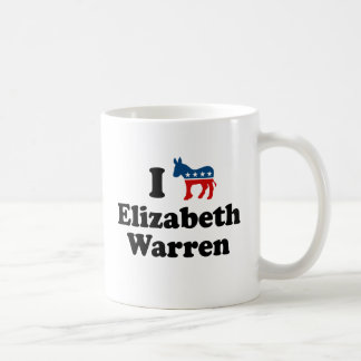 ICH STÜTZE DEMOKRATEN ELIZABETH WAREN - .PNG KAFFEETASSE