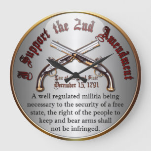 Ich stütze die 2. Änderung Große Wanduhr