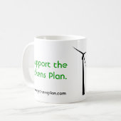 Ich stütze die Pickens Plan-Tasse Kaffeetasse (Vorderseite Links)