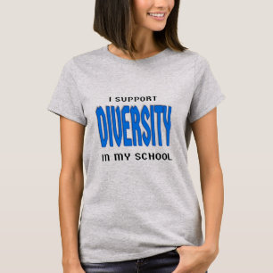 Ich stütze Diversity in meiner Schule T-Shirt
