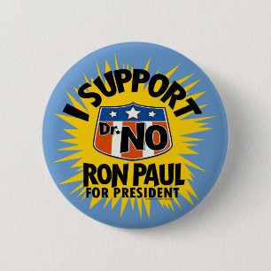 Ich stütze Dr. Kein Ron Paul-Knopf Button