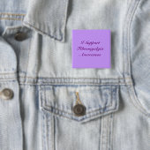 Ich stütze Fibromyalgia-Bewusstseins-Knopf Button (Beispiel)