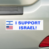 Ich stütze Israel! Autoaufkleber (Auf Auto)