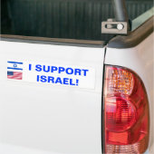 Ich stütze Israel! Autoaufkleber (Auf Lkw)