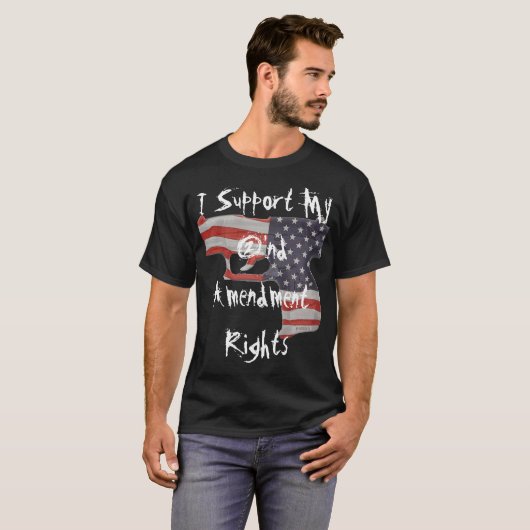 Ich stütze mein 2' Nd-Änderungs-Rechte T-Shirt (Vorne ganz)