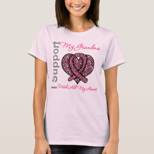 Ich stütze mein Großmutter-Brustkrebs-Bewusstsei T-Shirt