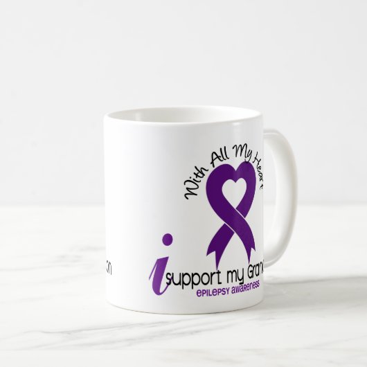Ich stütze meine Enkel-Epilepsie Kaffeetasse (VorderseiteRechts)