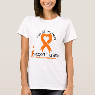 Ich stütze meine Schwester-Leukämie T-Shirt