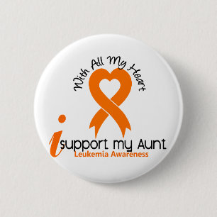 Ich stütze meine Tante Leukemia Button