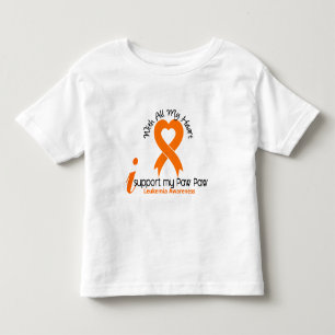 Ich stütze meine Tatzen-Tatzen-Leukämie Kleinkind T-shirt