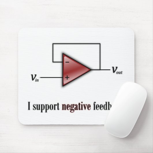 Ich stütze negatives Feed-back Mousepad (Mit Mouse)