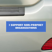 ICH STÜTZE NON-PROPHET ORGANISATIONEN AUTOAUFKLEBER (Auf Auto)