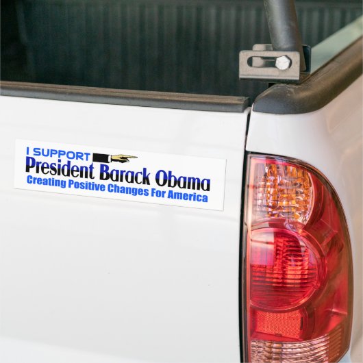 Ich stütze Obama Autoaufkleber (Auf Lkw)