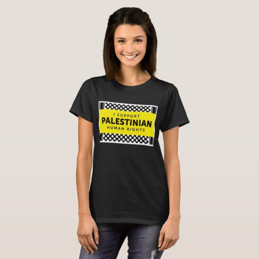 Ich stütze Palästinenser-Recht-T-Shirt - den T-Shirt (Vorne ganz)