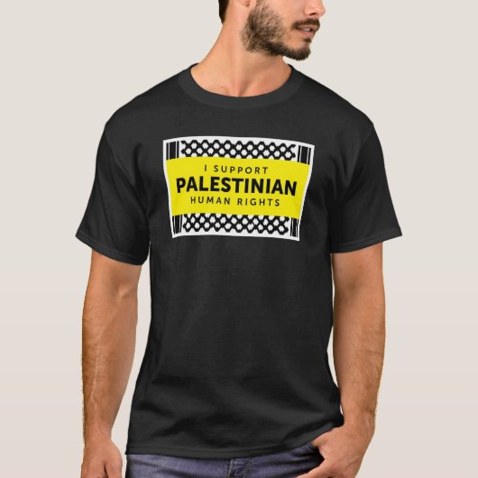 Ich stütze palästinensisches Menschenrechts-Shirt T-Shirt (Vorderseite)