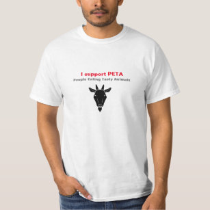 Ich stütze PETA T - Shirtdruck T-Shirt