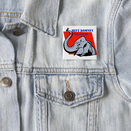 ICH STÜTZE POLITISCHEN KNOPF MITT ROMNEYS BUTTON (Beispiel)