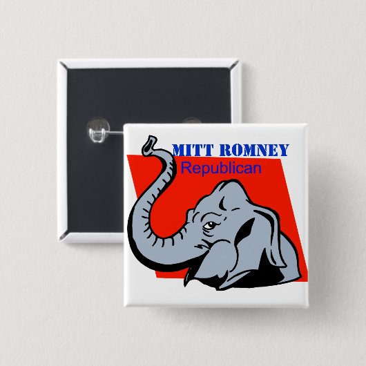 ICH STÜTZE POLITISCHEN KNOPF MITT ROMNEYS BUTTON (Vorne & Hinten)