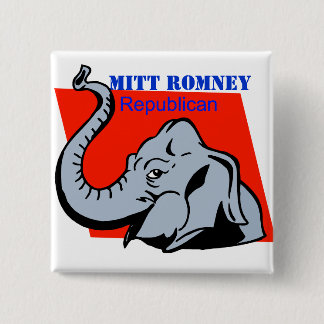 ICH STÜTZE POLITISCHEN KNOPF MITT ROMNEYS BUTTON