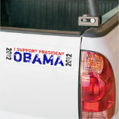 Ich stütze Präsidenten Obama 2012 Autoaufkleber (Auf Lkw)