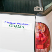 Ich stütze Präsidenten, OBAMA Autoaufkleber (Auf Lkw)