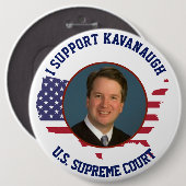 Ich stütze Richter Kavanaugh amerikanische USA Button (Vorne & Hinten)