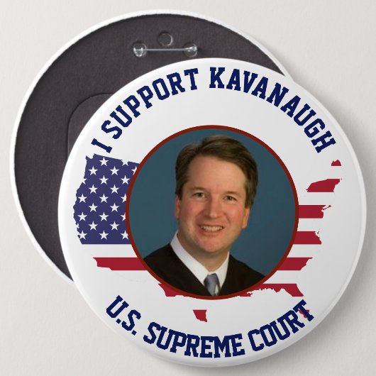 Ich stütze Richter Kavanaugh amerikanische USA Button (Vorne & Hinten)