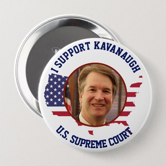 Ich stütze Richter Kavanaugh amerikanische USA Button (Vorne & Hinten)