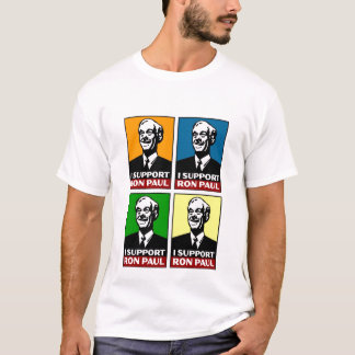 Ich stütze Ron Paul Viererkabel-Shirt T-Shirt