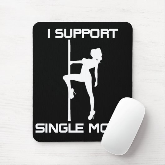 Ich stütze Single-Mama-Mausunterlage Mousepad (Mit Mouse)