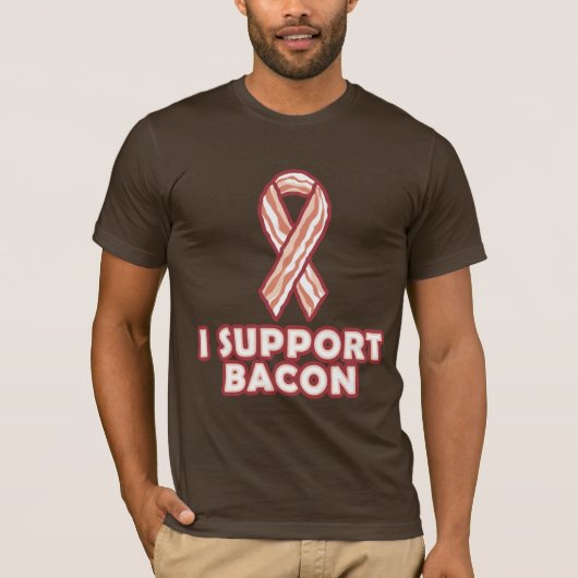 Ich stütze Speck T-Shirt (Vorderseite)