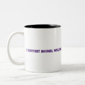 "Ich stütze Tierschutz-" Tasse (Links)