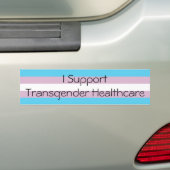 Ich stütze Transgender-Gesundheitswesen Autoaufkleber (Auf Auto)