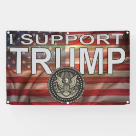 Ich stütze Trumpf und Flagge Banner