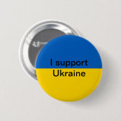 Ich stütze Ukraine Button (Vorne & Hinten)