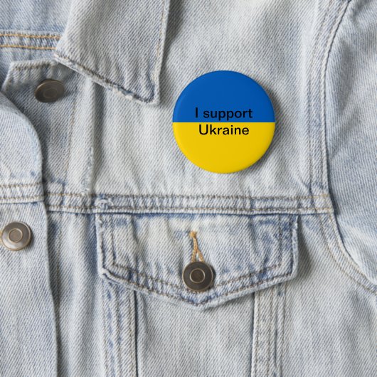 Ich stütze Ukraine Button (Beispiel)