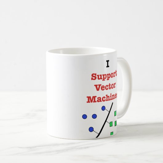 Ich stütze vektormaschinen kaffeetasse (VorderseiteRechts)