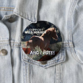 ICH STÜTZE WILDE PFERDabstimmungs-Knopf Button (Beispiel)