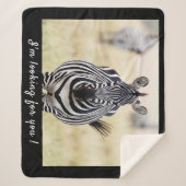 Ich suche Sie nach Zebra-Foto mit Text Sherpadecke (Vorderseite)