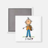 Ich suche Tshirts und Geschenke Magnet (Vorderseite/Rückseite)