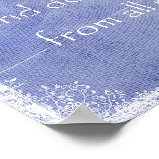 Ich suchte den Herrn, Er hörte mich Bible Verse Poster (Ecke)