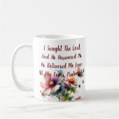 Ich suchte den Herrn Modernität Kaffeetasse (Links)