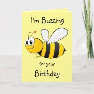 Ich summe für deinen Geburtstag - Bee Design Karte