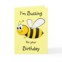 Ich summe für deinen Geburtstag - Bee Design