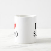 Ich ❤️ SUMO Ich liebe SUMO Ich mag SUMO Kaffeetasse (Mittel)