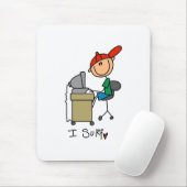 Ich surfe das Netz Mousepad (Mit Mouse)