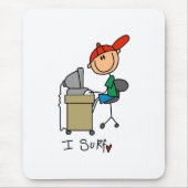 Ich surfe das Netz Mousepad (Vorne)